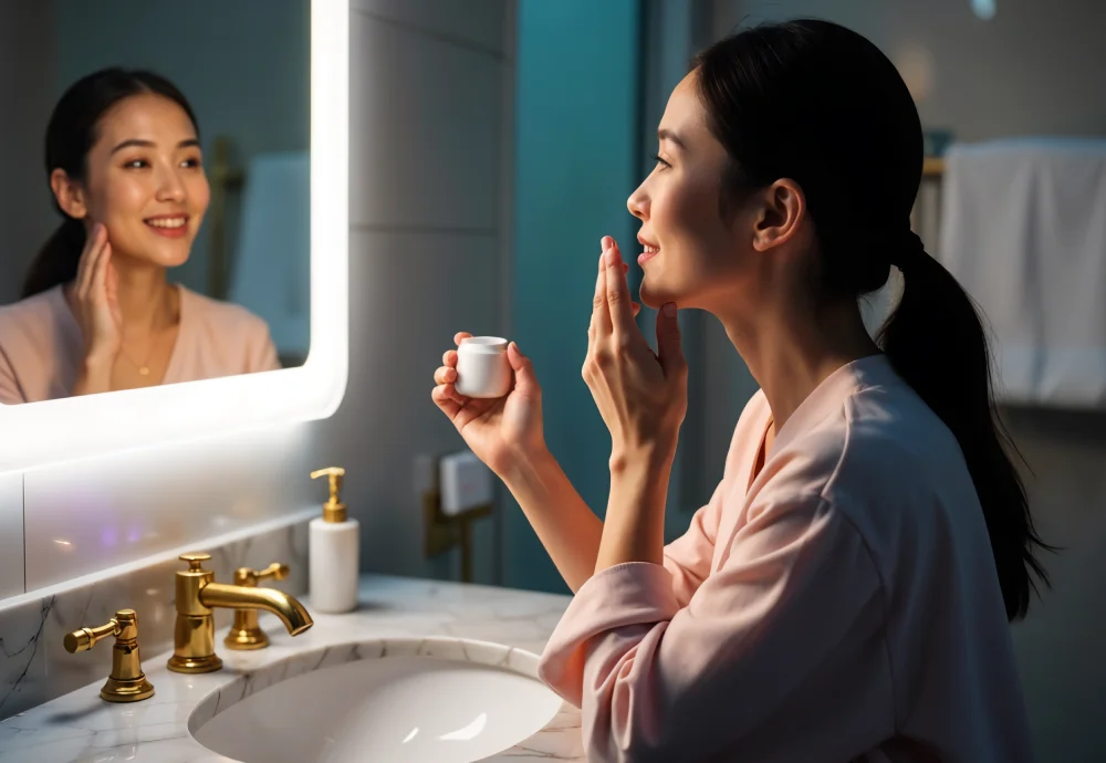 make up vanity with lighted mirror