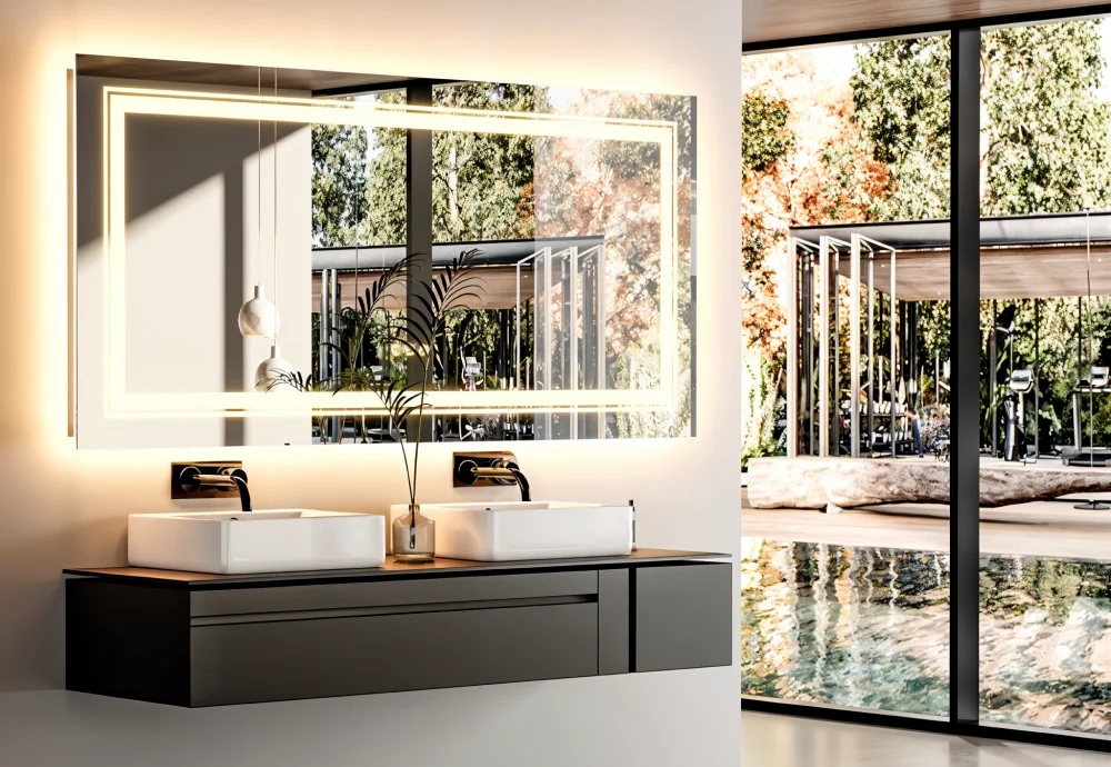 anti fog bathroom mirror with light